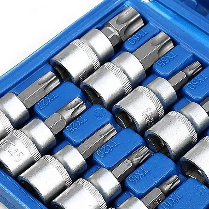 SET DE DADOS TORX Y HEMBRA DE 34 PIEZAS CON ESTUCHE - 3