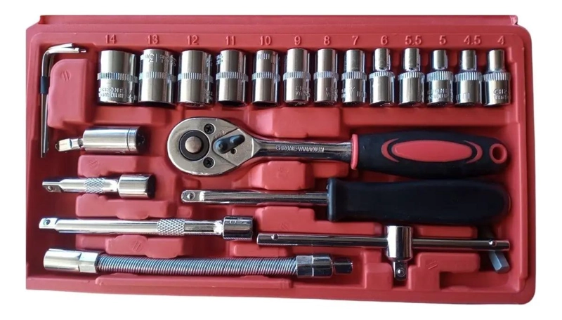 SET DE DADOS DE 1/4 CON 46 PIEZAS Y MALETA - 3