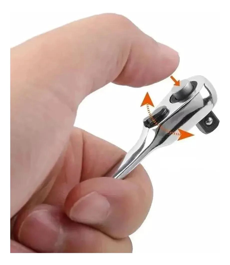 JUEGO DE LLAVES TRINQUETE COMPACTO CON DADOS INTERCAMBIABLES - 3