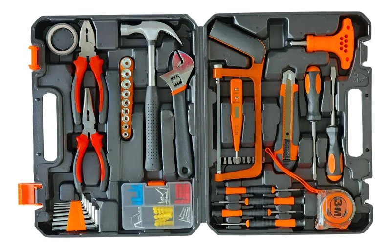 SET 150 PIEZAS HERRAMIENTAS MANUALES PORTATIL - 1