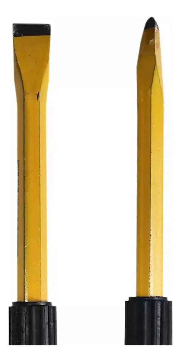 SET DE CINCELES PALETA Y PUNTA DE GOLPE PARA CARPINTERIA - 2