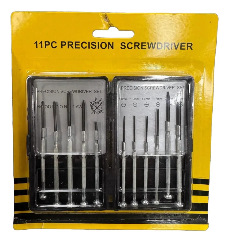 SET DE DESTORNILLADORES DE PRECISION 11 PIEZAS PARA MULTIPLES USOS - 1