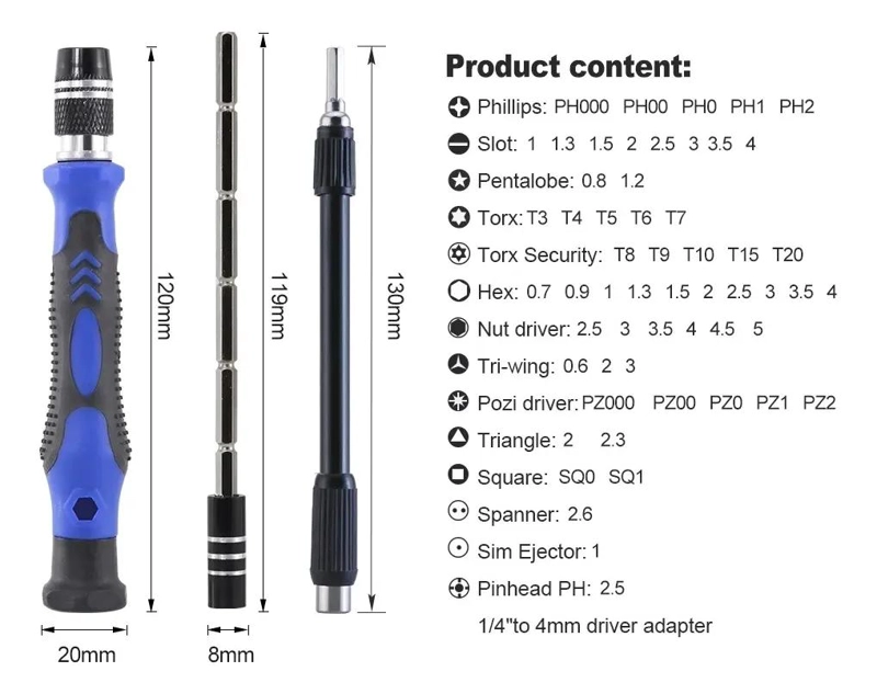 SET 76 HERRAMIENTAS DE PRECISION MULTIPROPOSITO - 4
