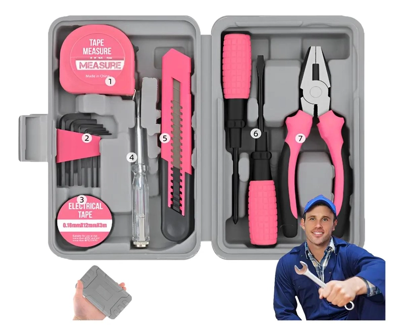 KIT DE HERRAMIENTAS DE 13 PIEZAS CON CAJA - 1