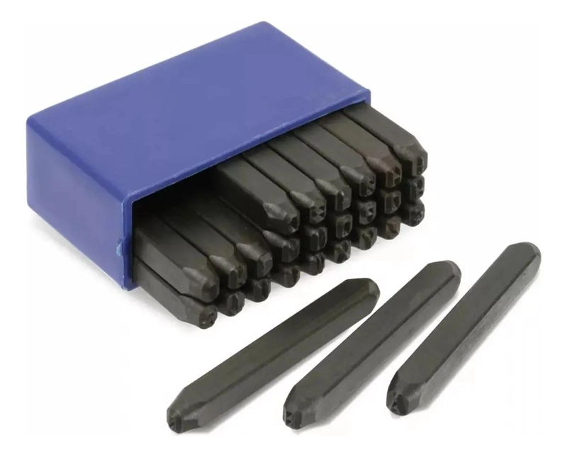 SET DE LETRAS DE GOLPE DE 3 MM PARA METALES, 27 PIEZAS - 2