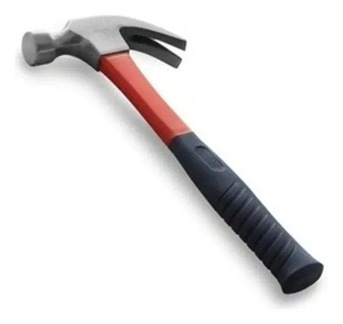 MARTILLO DE 16 OZ CON MANGO DE FIBRA Y GOMA ANTIDESLIZANTE - 1