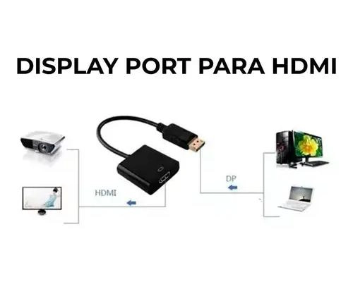 ADAPTADOR DISPLAYPORT MACHO A HDMI HEMBRA PARA CONEXIONES - 5