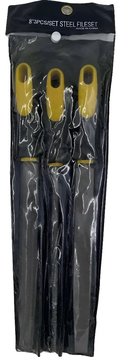SET DE 3 LIMAS PARA MADERA Y METAL CON MANGO DE 30 CM - 5
