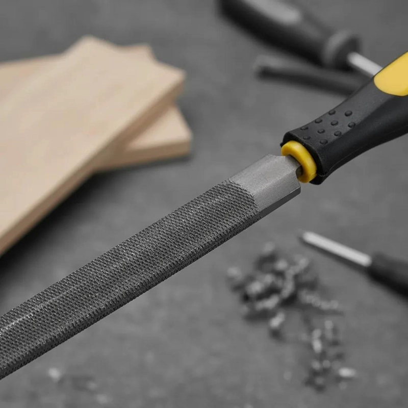 SET DE 3 LIMAS PARA MADERA Y METAL CON MANGO DE 30 CM - 9