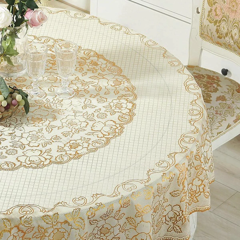 MANTEL REDONDO DE PVC IMPERMEABLE Y RESISTENTE AL ACEITE - 7