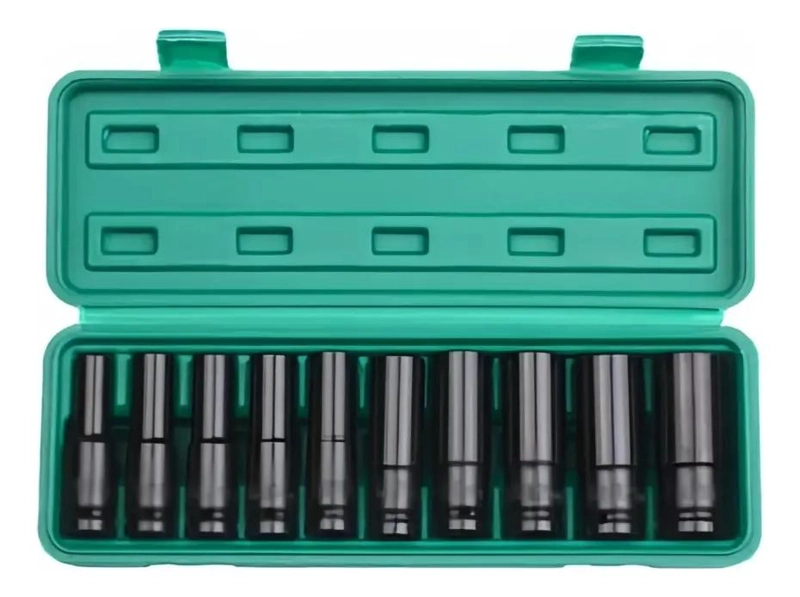 SET DE DADOS DE IMPACTO 10 PIEZAS ACERO 8-24MM - 1