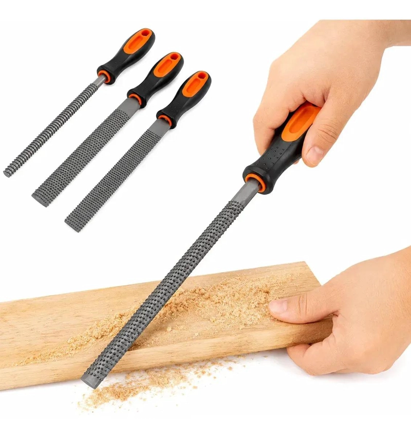SET DE 3 LIMAS ESCORFINAS DE 8 PULGADAS PARA CARPINTERIA - 4