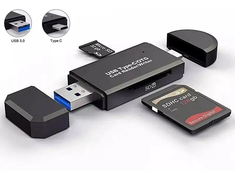 LECTOR DE TARJETAS 3 EN 1 USB C Y USB A PARA MICRO SD - 2