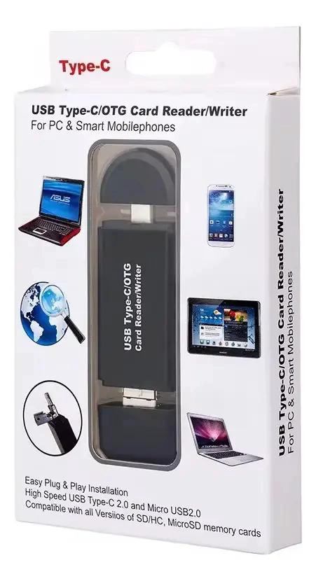 LECTOR DE TARJETAS 3 EN 1 USB C Y USB A PARA MICRO SD - 7
