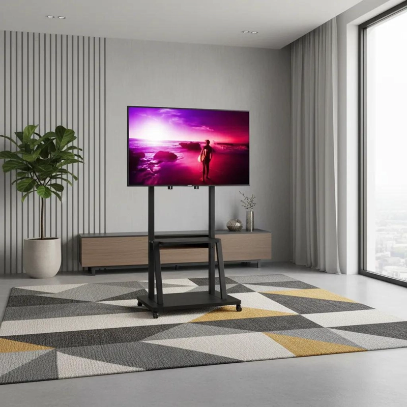 SOPORTE MOVIL PARA TV DE 32 A 70 PULGADAS CON RUEDAS - 10