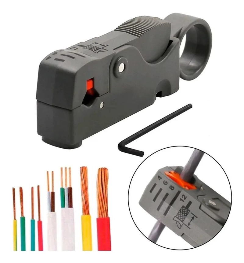 PELADOR DE CABLES COAXIALES AJUSTABLE PARA TV Y MONITOREO - 3