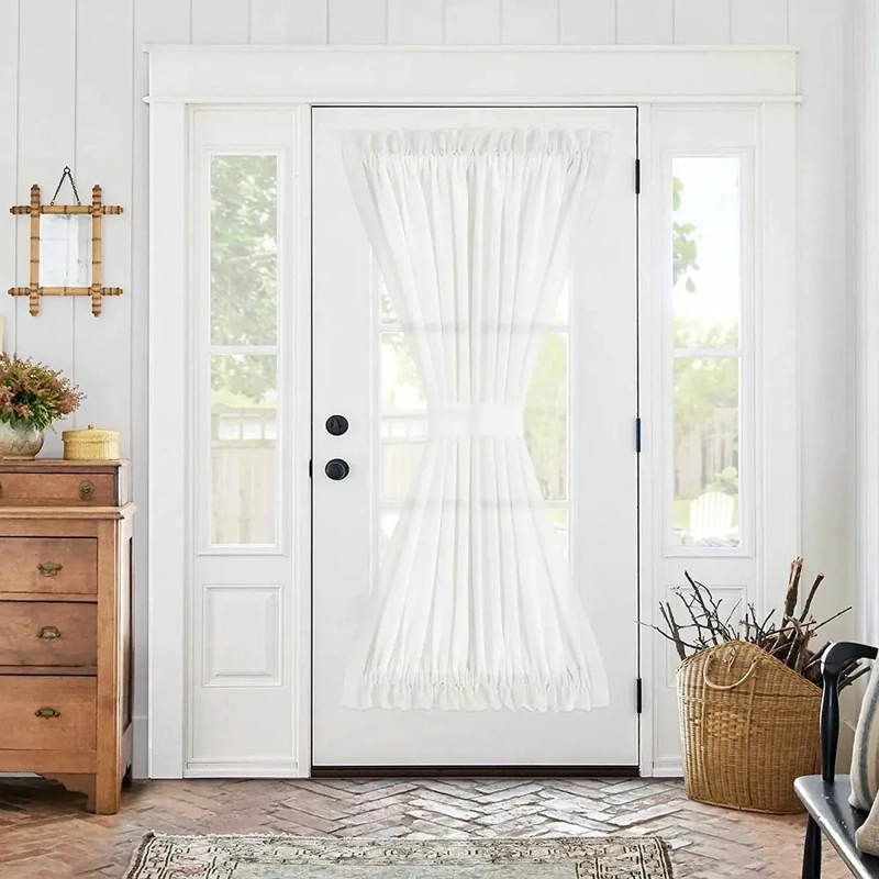 CORTINAS BLANCAS PARA PUERTAS FRANCESAS DE 72 PULGADAS - 1
