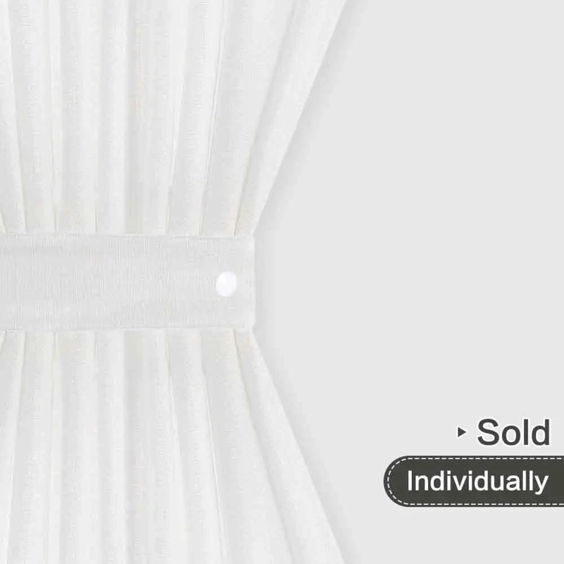 CORTINAS BLANCAS PARA PUERTAS FRANCESAS DE 72 PULGADAS - 4