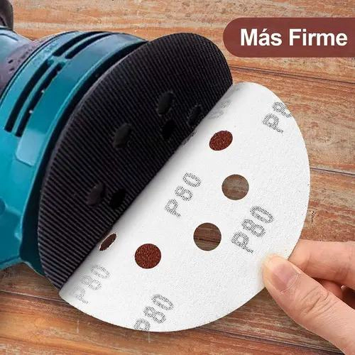 PACK DE 5 LIJAS DISCO 180MM PARA LIJADORA DE MADERA Y YESO - 3