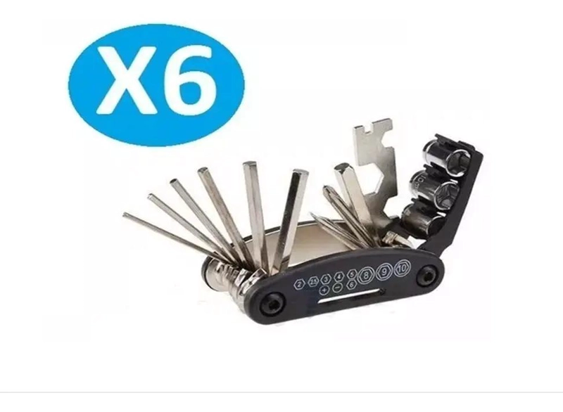 PACK 6 MULTIHERRAMIENTA BICICLETA 15 EN 1 - 1