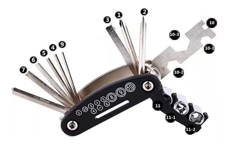 PACK 6 MULTIHERRAMIENTA BICICLETA 15 EN 1 - 2