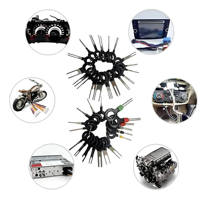 KIT DE HERRAMIENTAS EXTRACTORAS DE TERMINALES CON 39 PIEZAS - 1