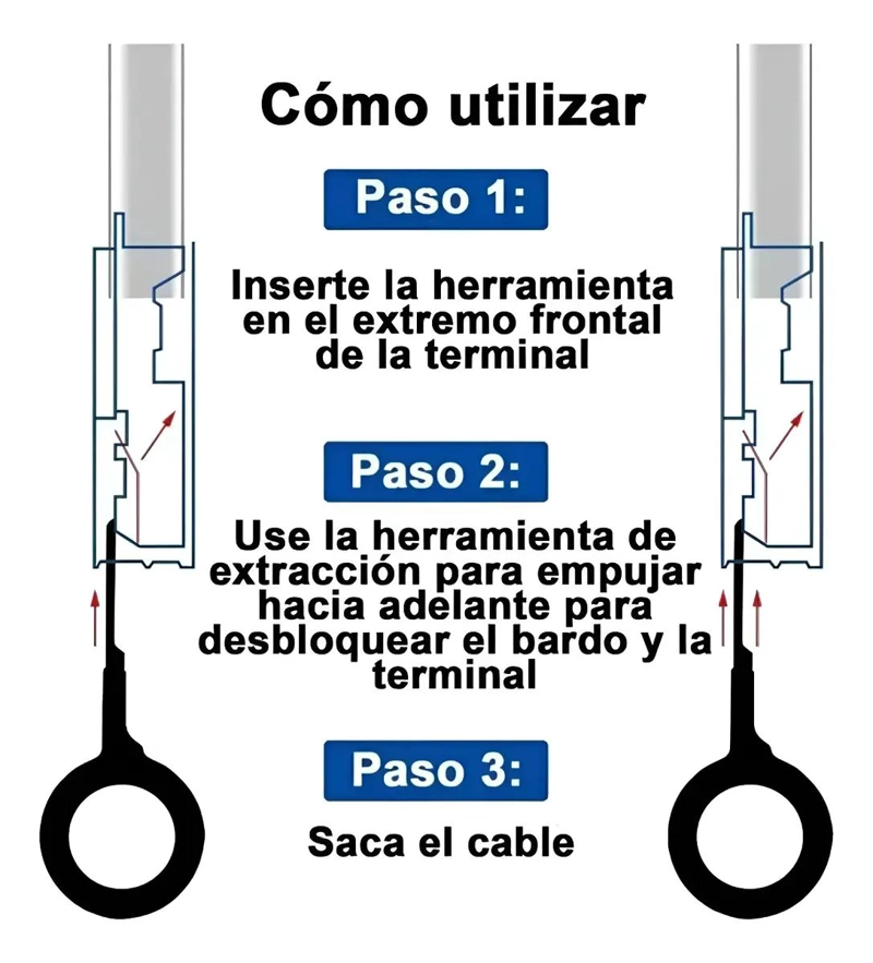 KIT DE HERRAMIENTAS EXTRACTORAS DE TERMINALES CON 39 PIEZAS - 3