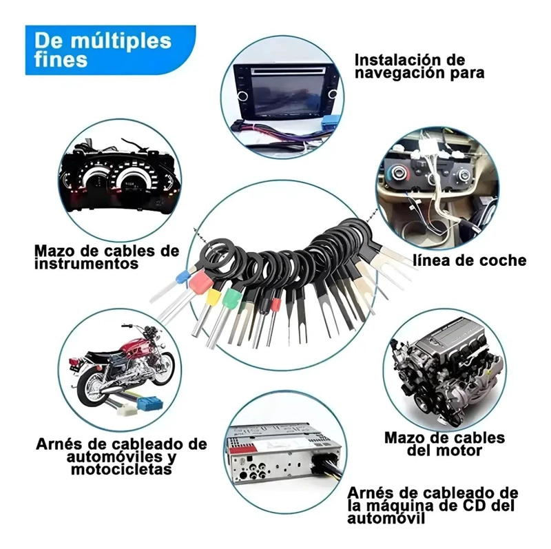 KIT DE HERRAMIENTAS EXTRACTORAS DE TERMINALES CON 39 PIEZAS - 5