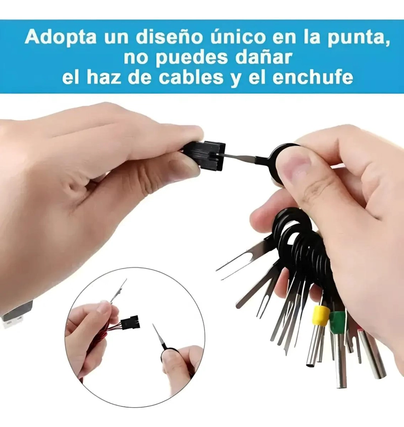 KIT DE HERRAMIENTAS EXTRACTORAS DE TERMINALES CON 39 PIEZAS - 6