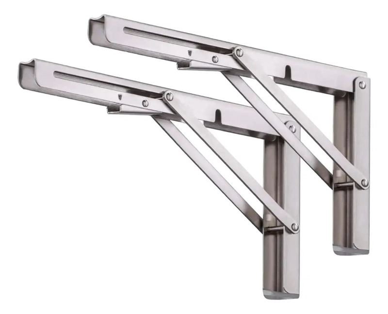 SOPORTE PLEGABLE TRIANGULAR DE ACERO INOXIDABLE RESISTENTE - 1