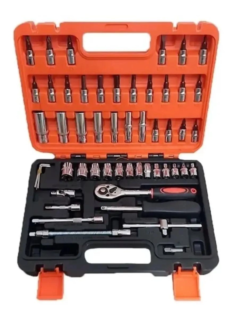 SET DE CAJA CON DADOS Y HERRAMIENTAS 53 PZAS - 1
