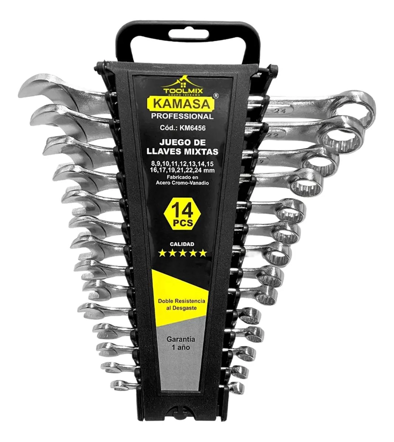 LLAVE DE APRIETE FIJA CROMADA 8 A 24 MM - 1