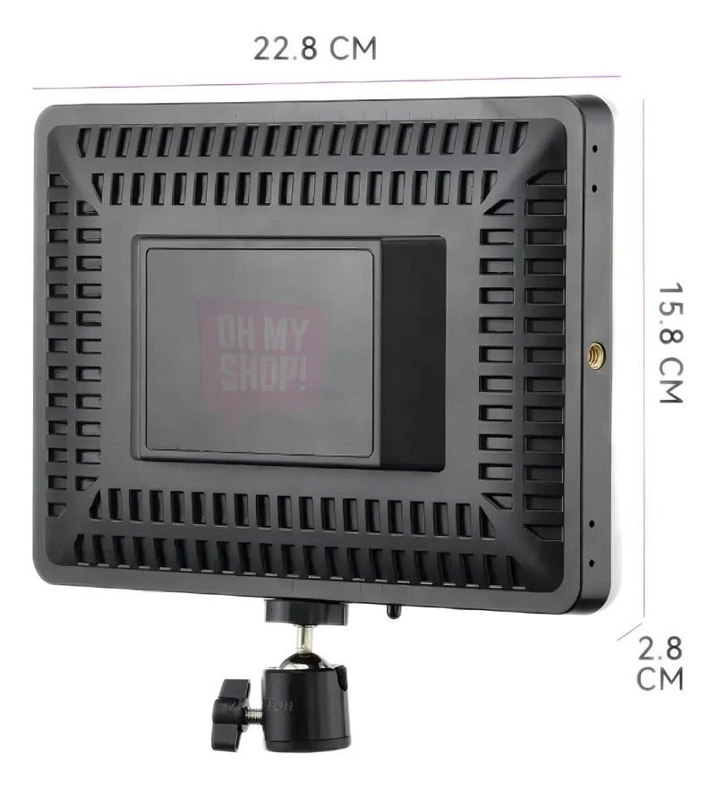 PANEL LED REGULABLE PARA FOTOGRAFIA CON TRIPODE USB - 10