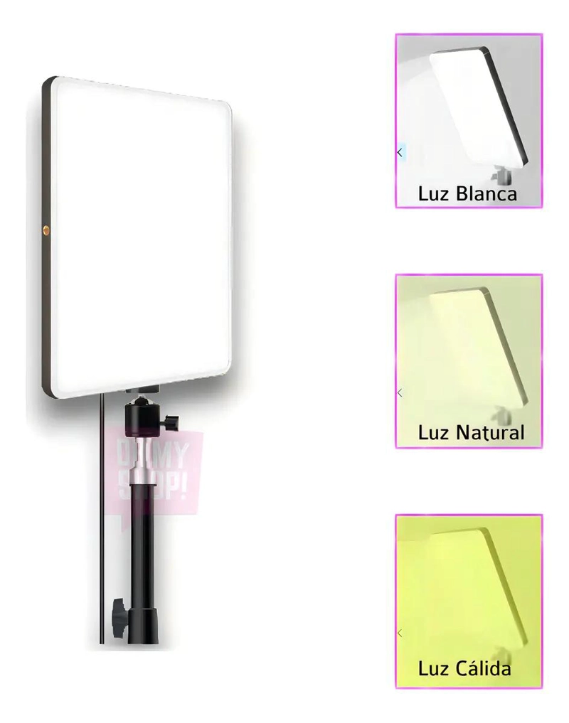 PANEL LED REGULABLE PARA FOTOGRAFIA CON TRIPODE USB - 7