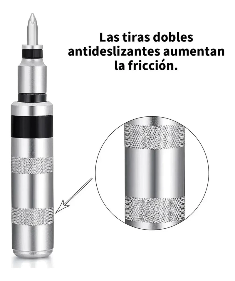 KIT DE 13 DESTORNILLADORES DE IMPACTO PARA REPARACIONES - 6