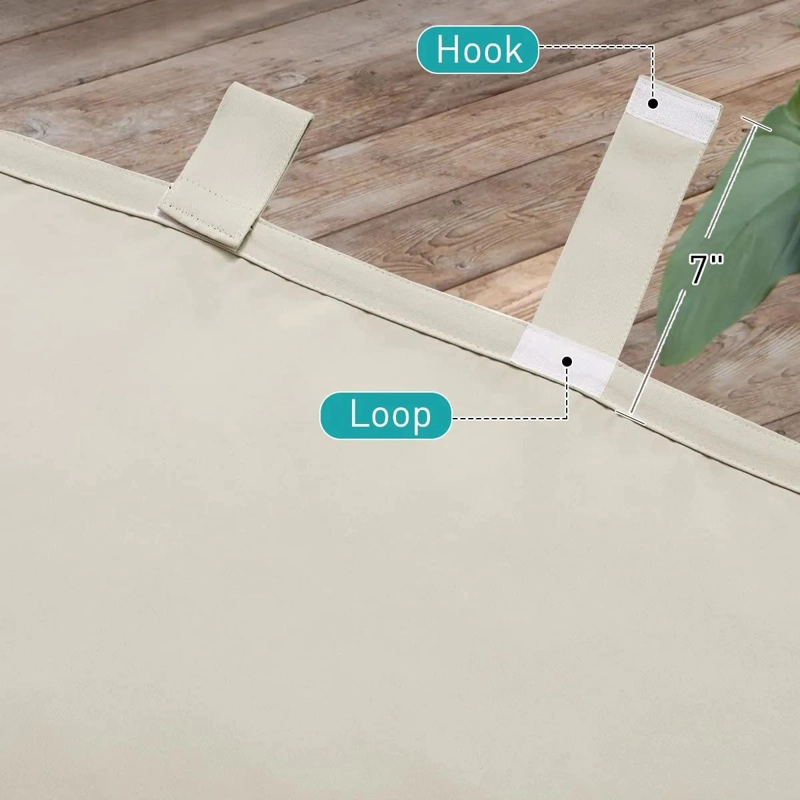 CORTINAS IMPERMEABLES PARA PATIO CON 2 PANELES OSCURECEDORES - 7