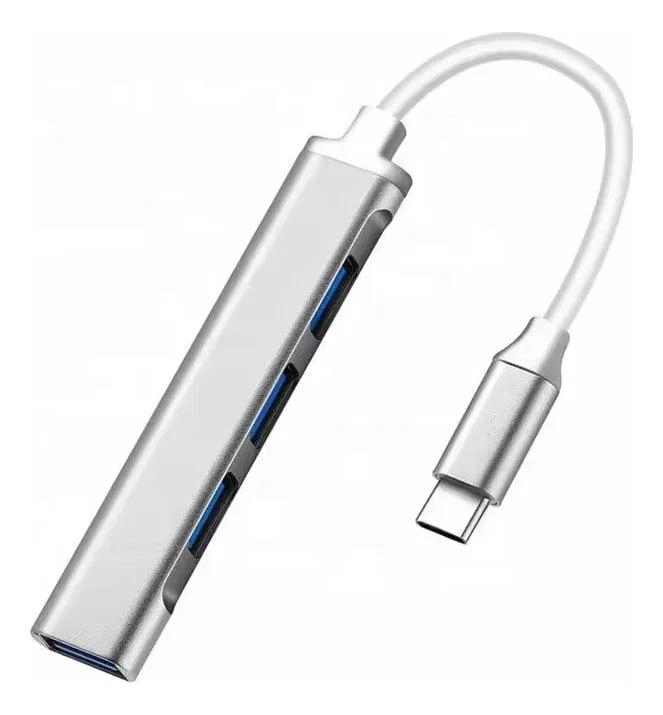 ADAPTADOR HUB USB TIPO C 4 PUERTOS 3.0 COMPACTO - 2