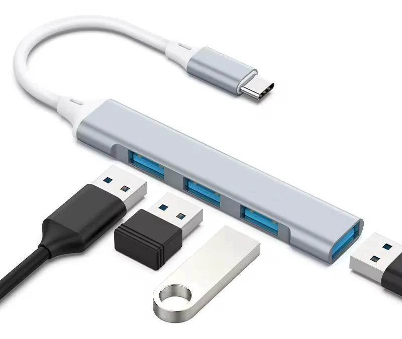 ADAPTADOR HUB USB TIPO C 4 PUERTOS 3.0 COMPACTO - 3