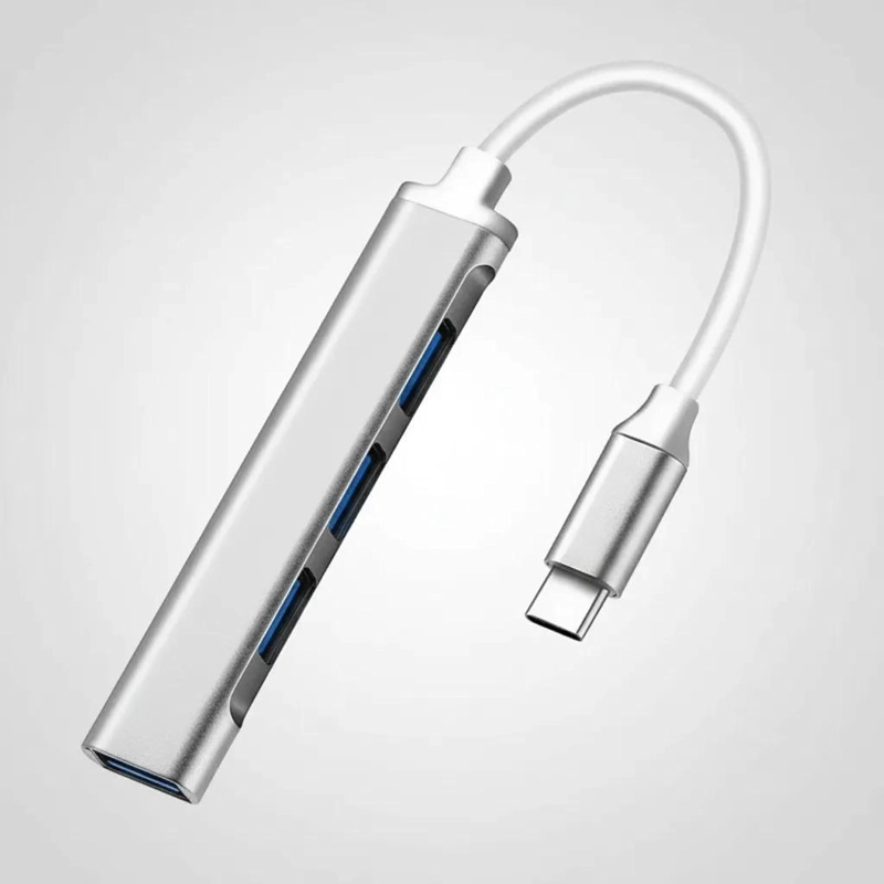 ADAPTADOR HUB USB TIPO C 4 PUERTOS 3.0 COMPACTO - 8