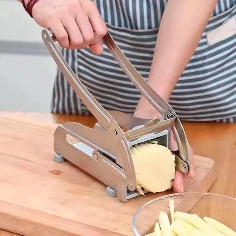 CORTADOR DE PAPAS FRITAS CON MULTIPLES CUCHILLAS DE ACERO INOXIDABLE - 6