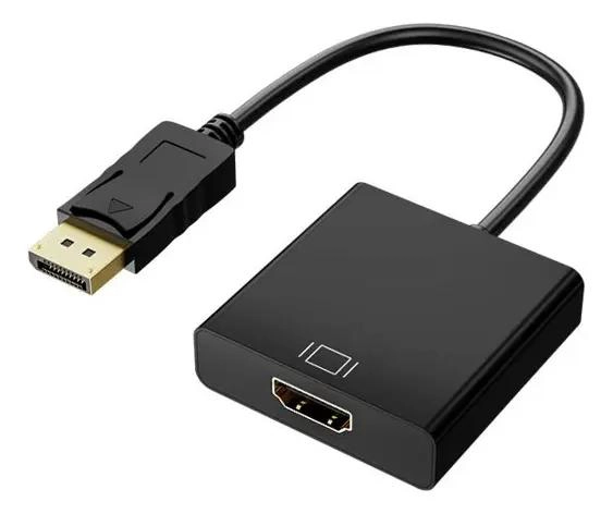 ADAPTADOR DISPLAY PORT MACHO A HDMI HEMBRA NEGRO 15 CM - 1
