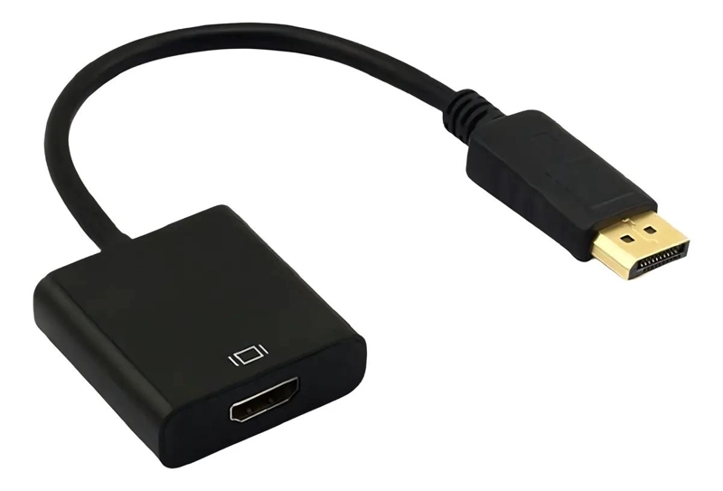 ADAPTADOR DISPLAY PORT MACHO A HDMI HEMBRA NEGRO 15 CM - 2