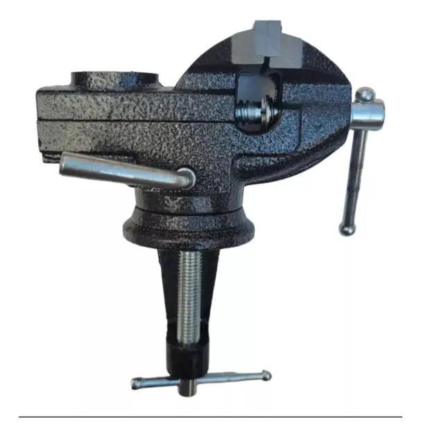 TORNILLO DE BANCO MECANICO GIRATORIO 60 MM PARA TALLER - 1