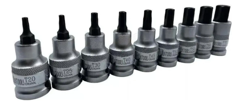 SET DE DADOS TORX 9 PIEZAS 55MM - 4