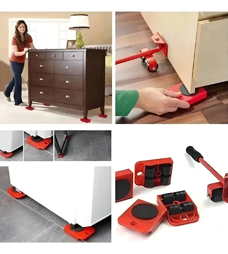 SET PARA MOVER MUEBLES PESADOS SIN ESFUERZO - 1