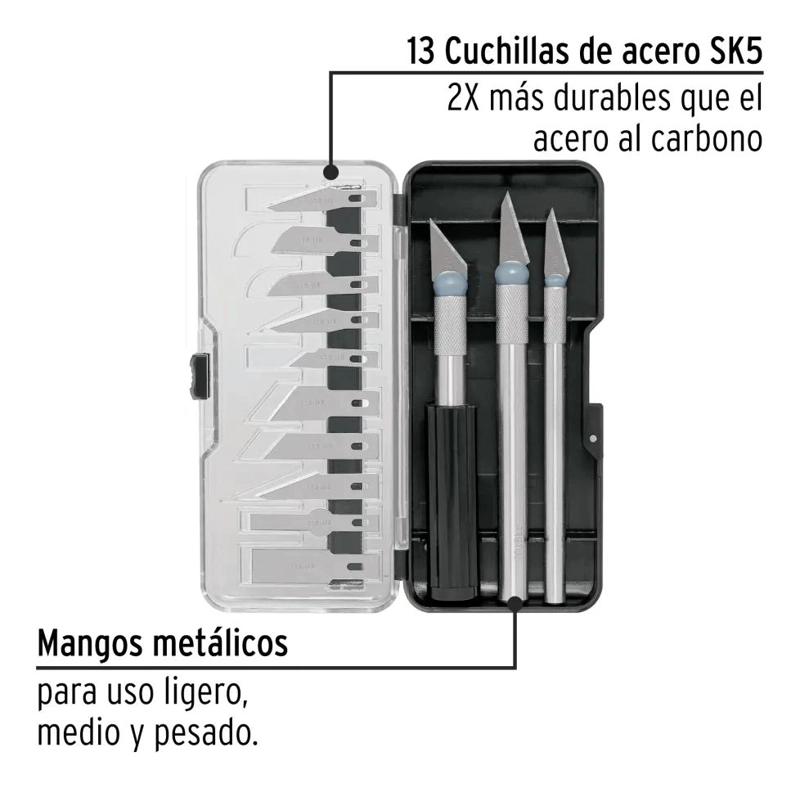 SET DE BISTURI DE 13 PIEZAS PARA TRABAJOS MANUALES - 3