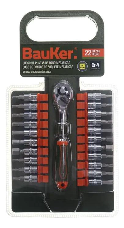 SET RATCHET 22 PIEZAS 1/4 PULGADA CON ACCESORIOS - 4