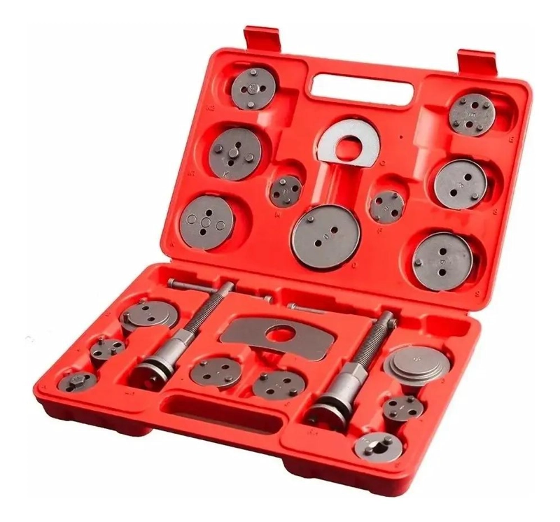 KIT DE HERRAMIENTAS PARA COMPRESION DE PISTONES DE FRENO 21 PIEZAS - 1