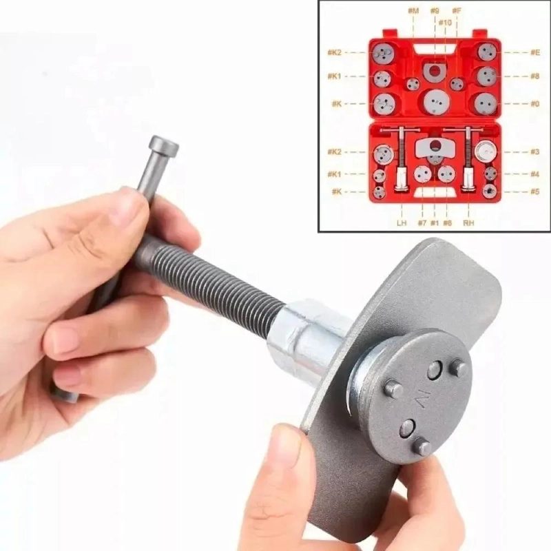 KIT DE HERRAMIENTAS PARA COMPRESION DE PISTONES DE FRENO 21 PIEZAS - 4