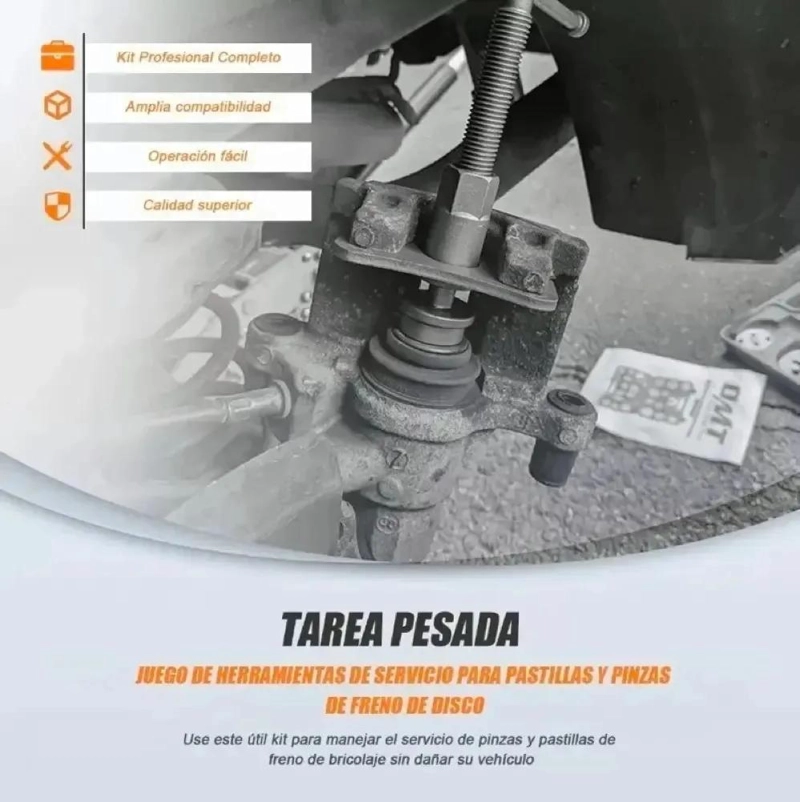 KIT DE HERRAMIENTAS PARA COMPRESION DE PISTONES DE FRENO 21 PIEZAS - 6